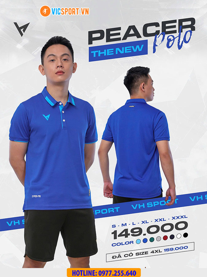 Áo thể thao polo di chuyển VH Peacer - Hình ảnh 14