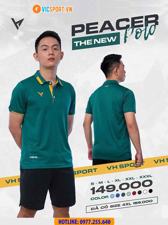 Áo thể thao polo di chuyển VH Peacer - Hình ảnh 19