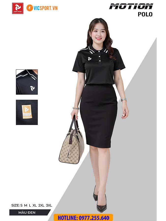 Áo thể thao polo di chuyển Justplay Motion - Hình ảnh 22