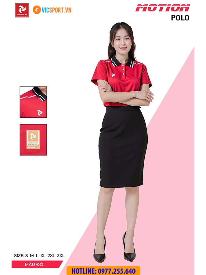 Áo thể thao polo di chuyển Justplay Motion - Hình ảnh 23