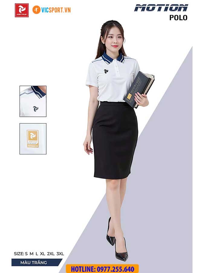 Áo thể thao polo di chuyển Justplay Motion - Hình ảnh 24