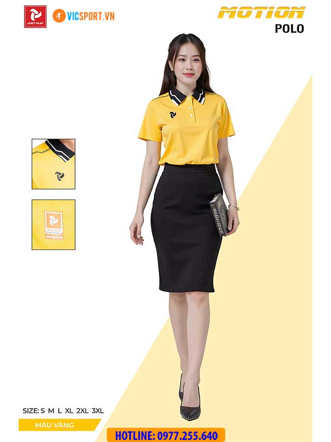 Áo thể thao polo di chuyển Justplay Motion - Hình ảnh 25
