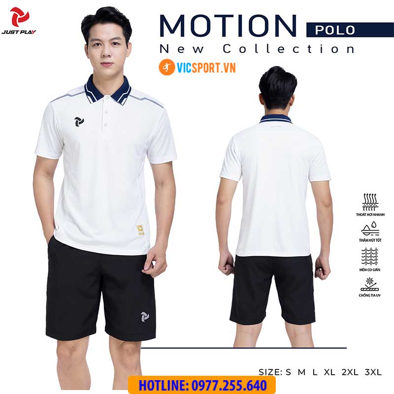 Áo thể thao polo di chuyển Justplay Motion - Hình ảnh 16