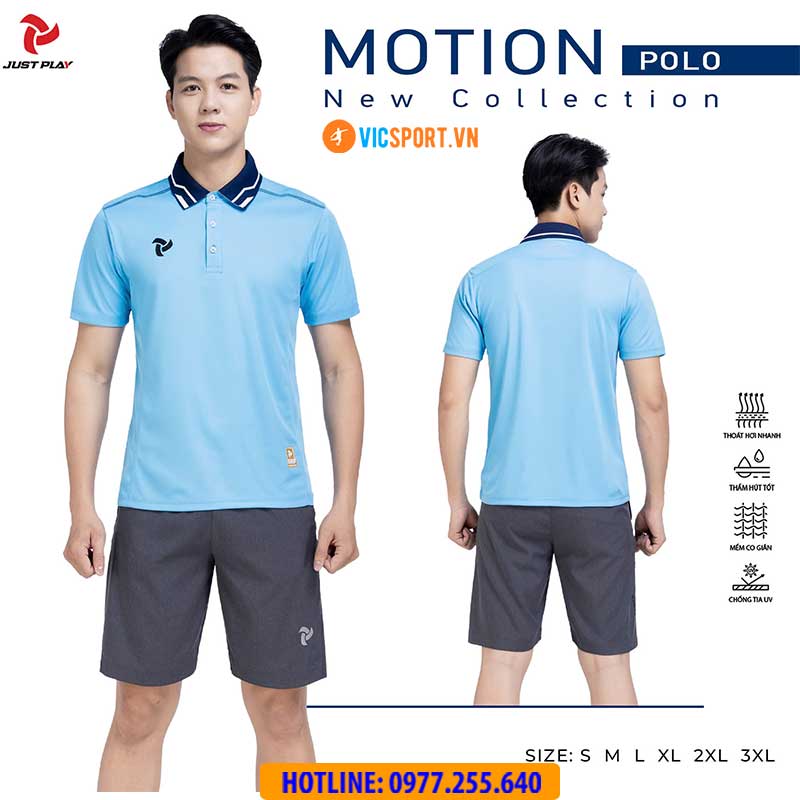 Áo thể thao polo di chuyển Justplay Motion - Hình ảnh 12