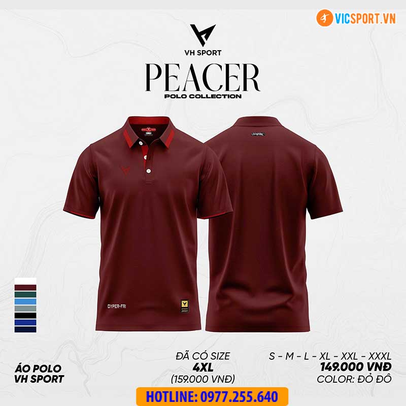 Áo thể thao polo di chuyển VH Peacer - Hình ảnh 4