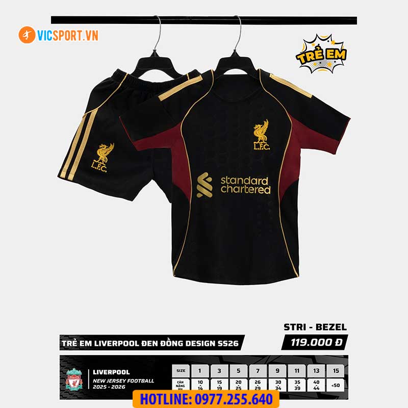 Áo đá banh trẻ em Strivend Clb Liverpool mùa giải 2025-2026 - Hình ảnh 15