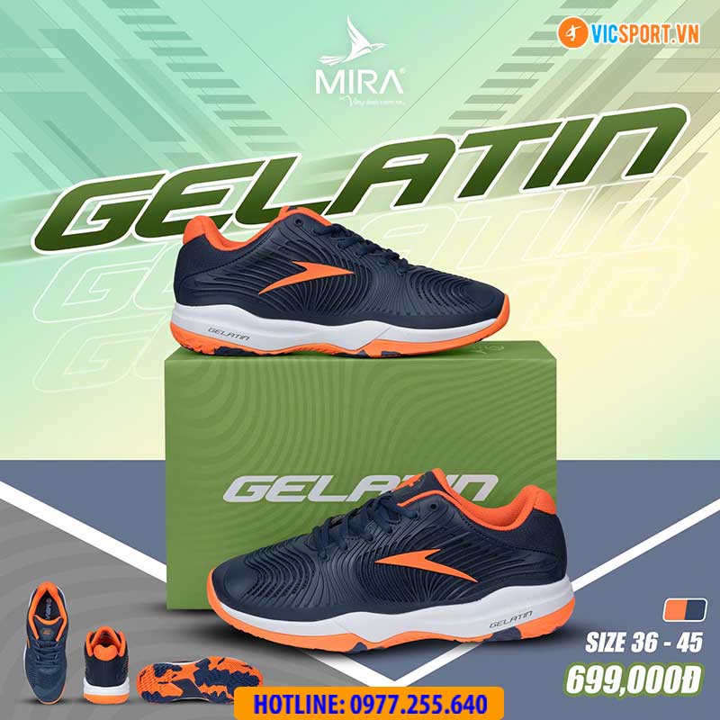 Giày cầu lông pickleball Mira Gelatin đa năng - Hình ảnh 9