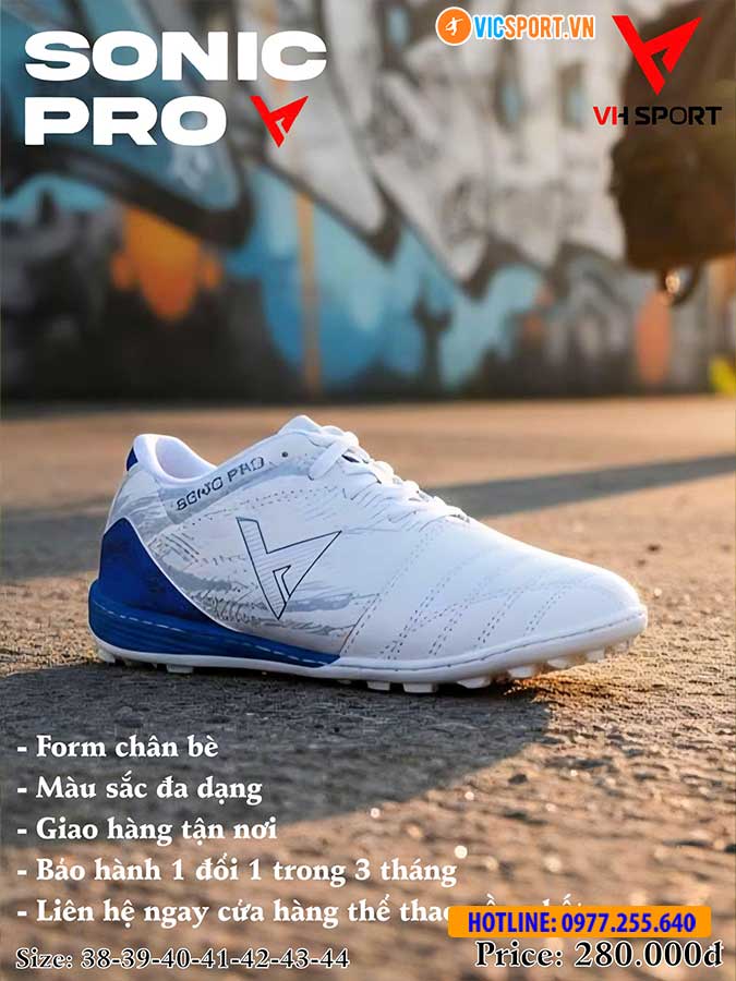 Giày đá banh VH Sonic Pro đế TF - Hình ảnh 2