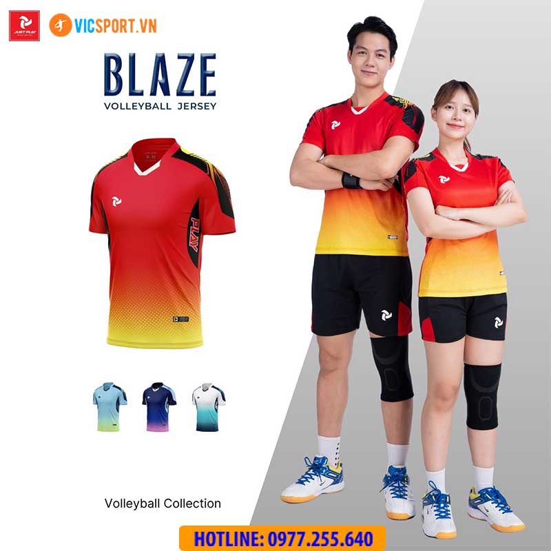 Quần áo bóng chuyền nam nữ Justplay Blaze - Hình ảnh 26
