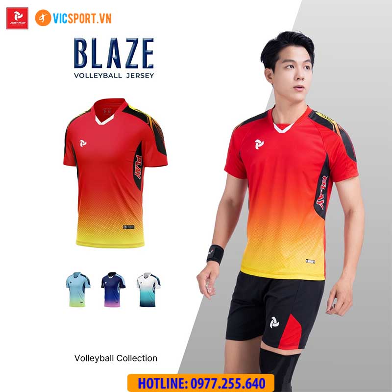 Quần áo bóng chuyền nam nữ Justplay Blaze - Hình ảnh 30