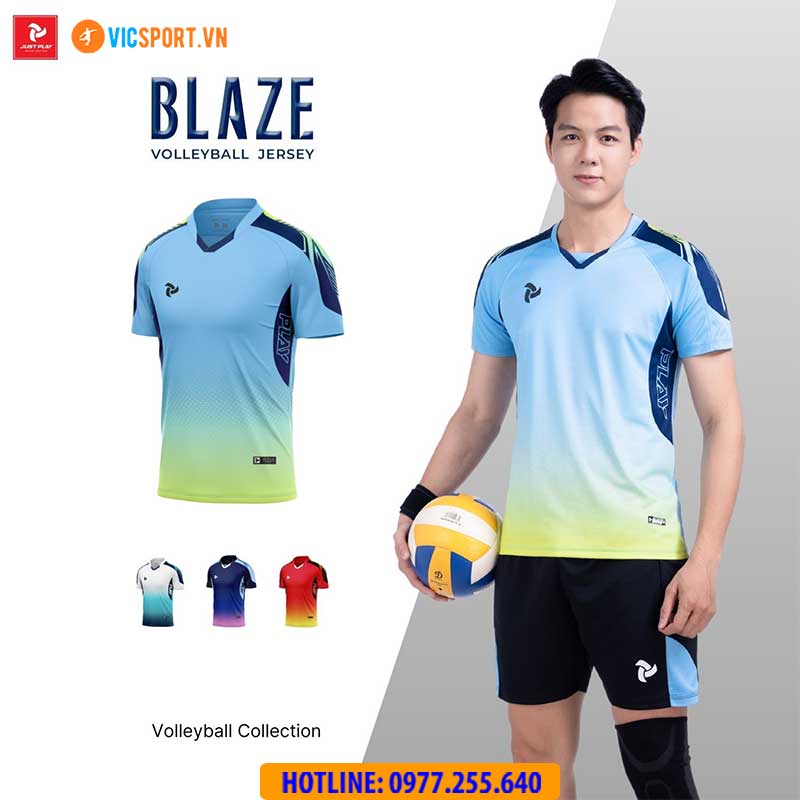 Quần áo bóng chuyền nam nữ Justplay Blaze - Hình ảnh 32