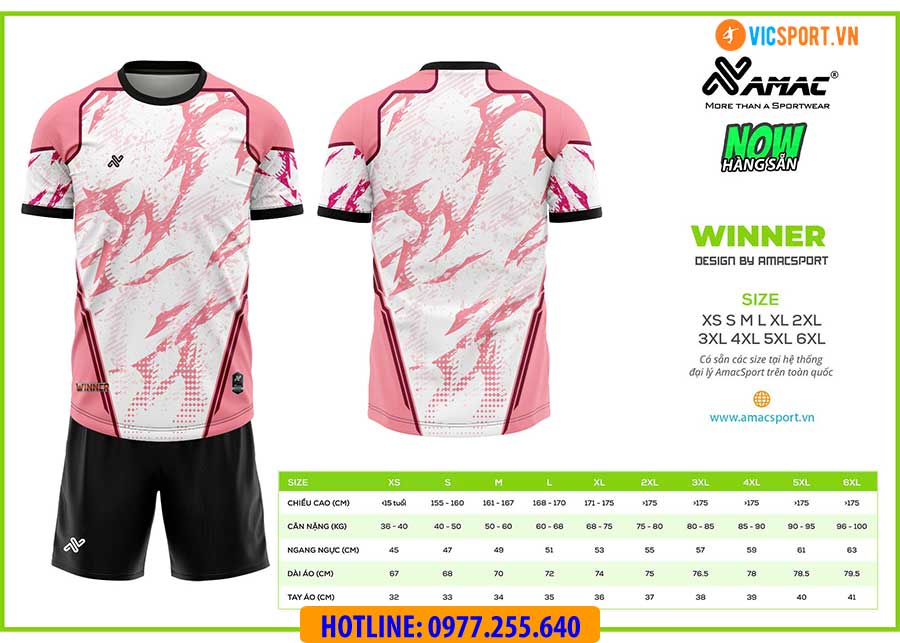 Áo đá banh thiết kế Amac Winner - Hình ảnh 15