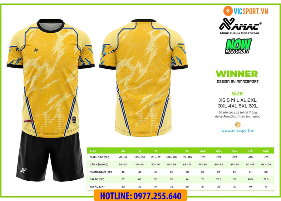 Áo đá banh thiết kế Amac Winner - Hình ảnh 17