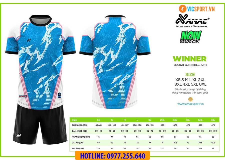 Áo đá banh thiết kế Amac Winner - Hình ảnh 18