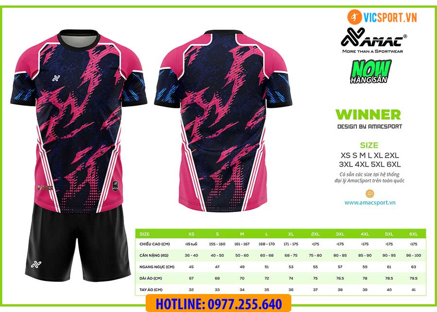 Áo đá banh thiết kế Amac Winner - Hình ảnh 19