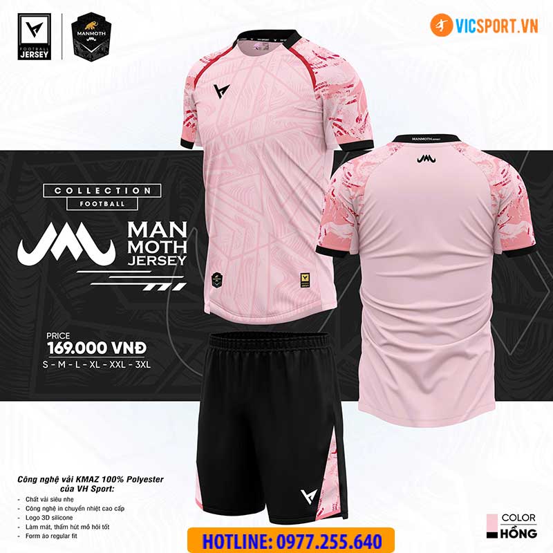 Áo đá banh không logo VH Manmoth - Hình ảnh 3