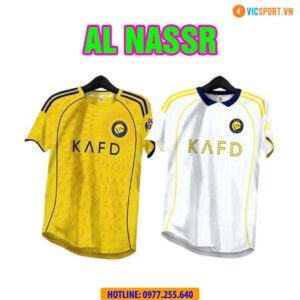 Áo đá banh Clb Al Nassr mùa giải 2025-2026 vải mè