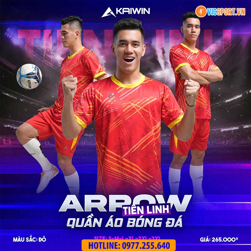 Áo đá banh không logo Kaiwin Arrow - Hình ảnh 17