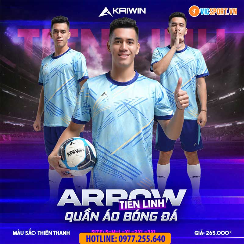 Áo đá banh không logo Kaiwin Arrow - Hình ảnh 18