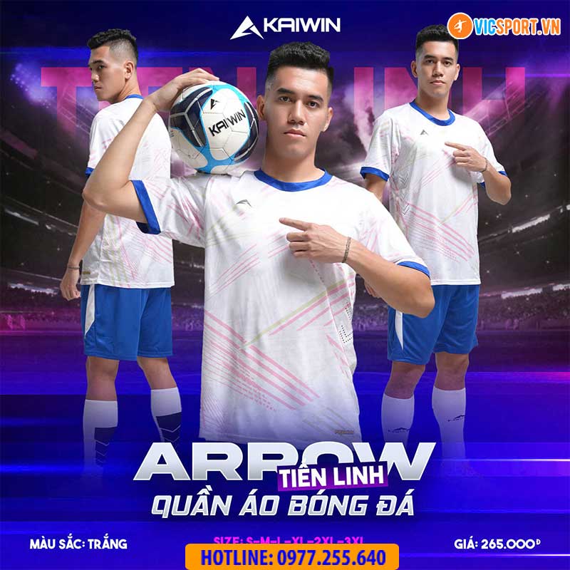Áo đá banh không logo Kaiwin Arrow - Hình ảnh 20