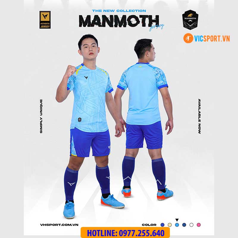 Áo đá banh không logo VH Manmoth - Hình ảnh 12