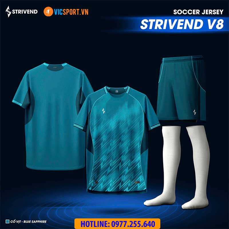 Áo đá banh không logo Strivend V8 - Hình ảnh 22