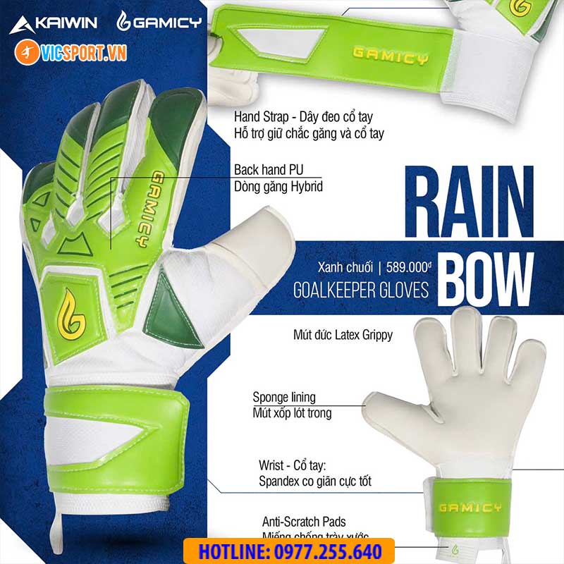 Găng tay thủ môn Kaiwin Rainbow - Hình ảnh 2