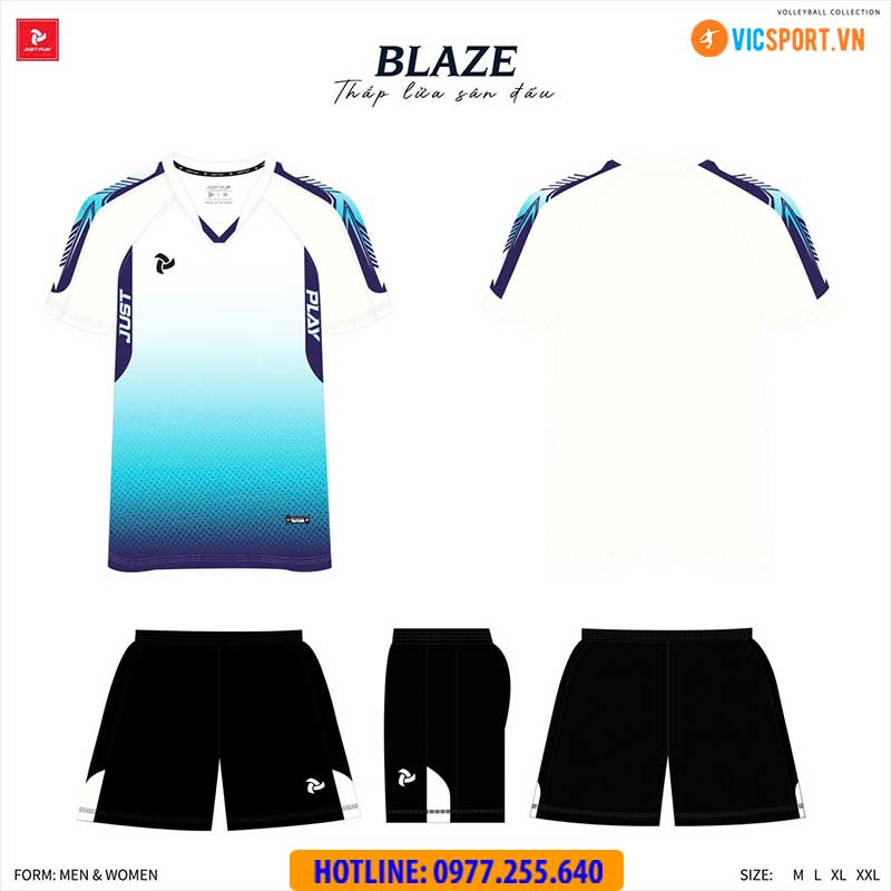 Quần áo bóng chuyền nam nữ Justplay Blaze - Hình ảnh 12