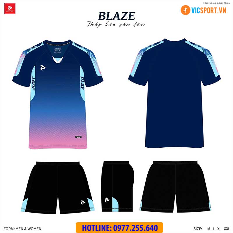 Quần áo bóng chuyền nam nữ Justplay Blaze - Hình ảnh 14