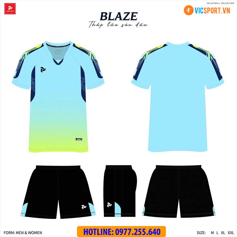 Quần áo bóng chuyền nam nữ Justplay Blaze - Hình ảnh 13