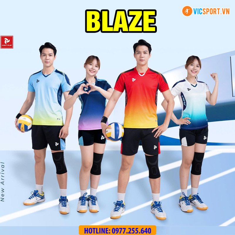 Quần áo bóng chuyền nam nữ Justplay Blaze