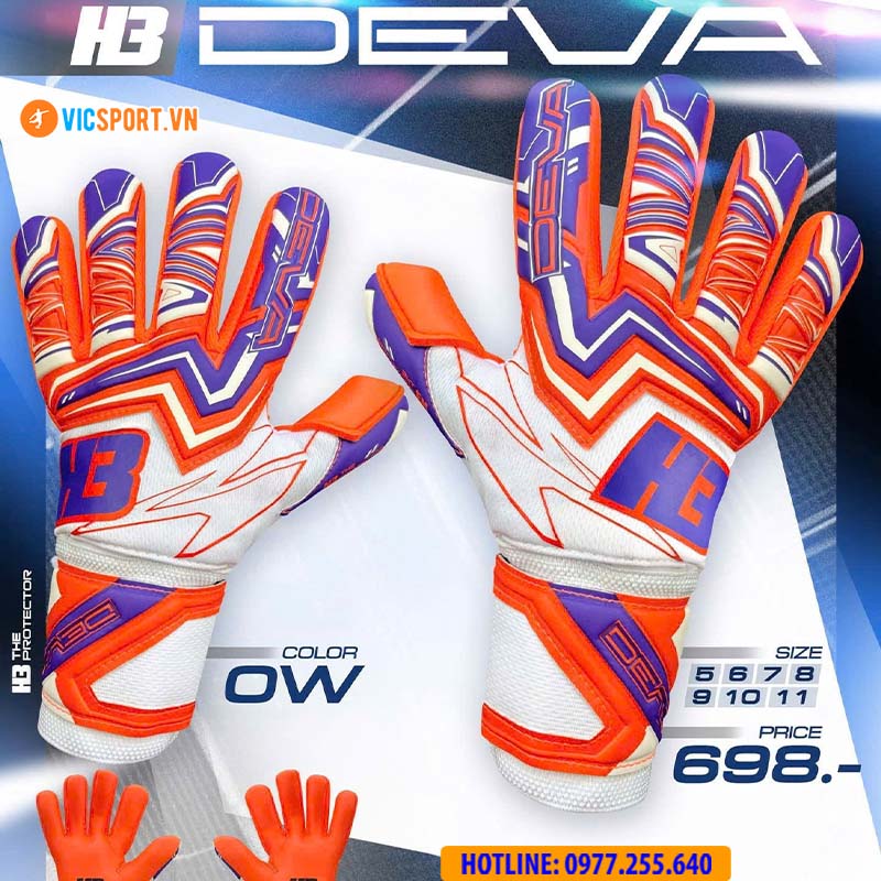Găng tay thủ môn H3 Deva 2 chính hãng - Hình ảnh 15