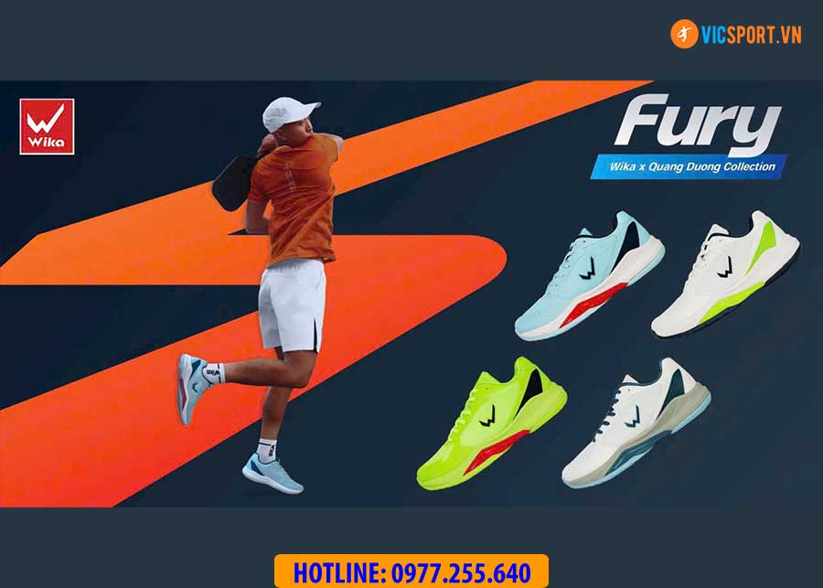 Giày pickleball Wika Fury Quang Dương đa năng - Hình ảnh 8