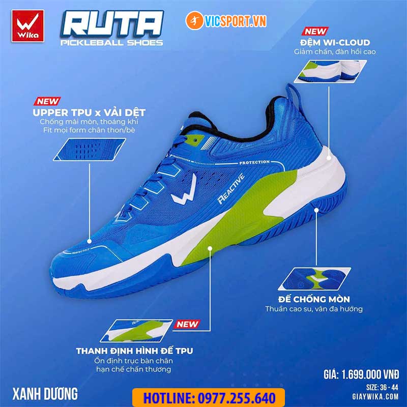 Giày picklelball Wika Ruta Quang Dương - Hình ảnh 5