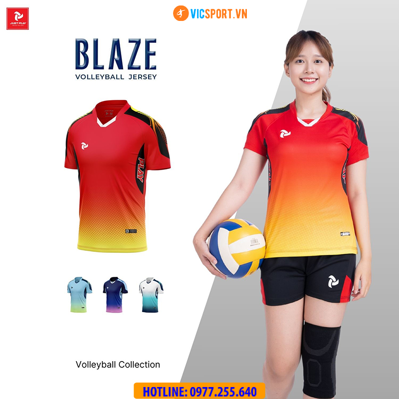Quần áo bóng chuyền nam nữ Justplay Blaze - Hình ảnh 7