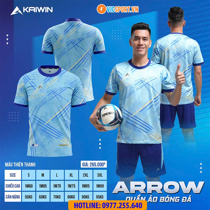 Áo đá banh không logo Kaiwin Arrow - Hình ảnh 2