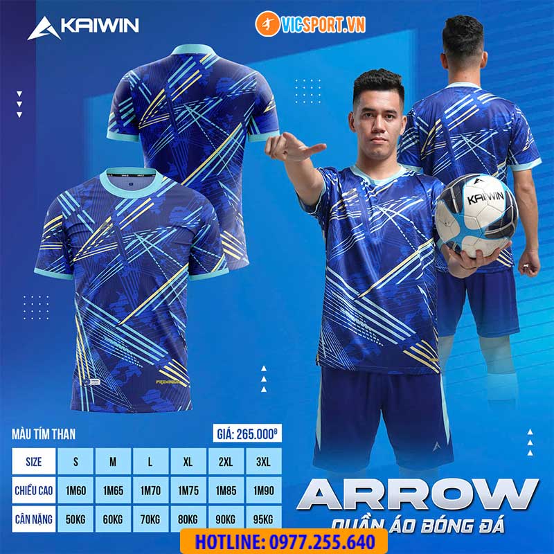 Áo đá banh không logo Kaiwin Arrow - Hình ảnh 3