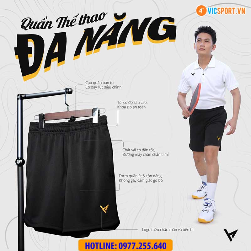 Quần short thể thao VH Factor - Hình ảnh 12