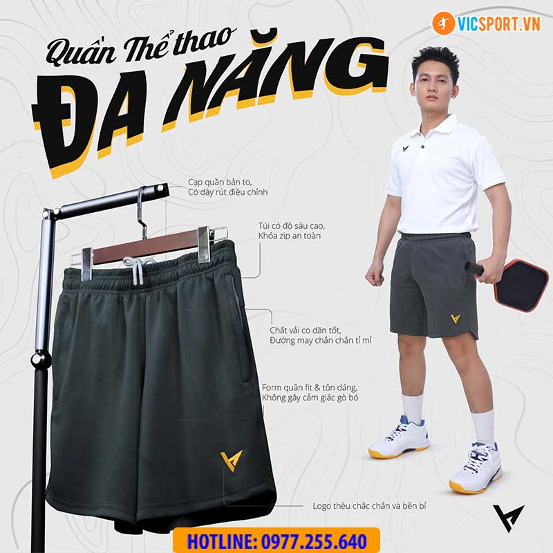 Quần short thể thao VH Factor - Hình ảnh 14