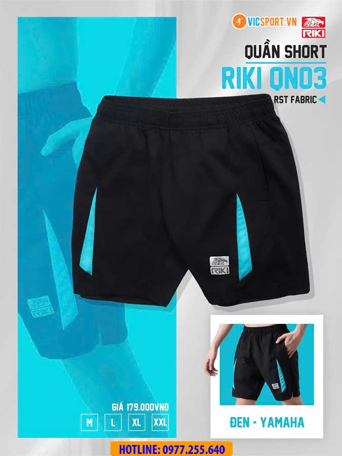 Quần short thể thao nam Riki QN03 đa năng - Hình ảnh 8
