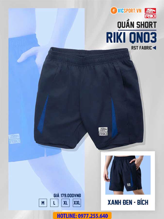 Quần short thể thao nam Riki QN03 đa năng - Hình ảnh 9