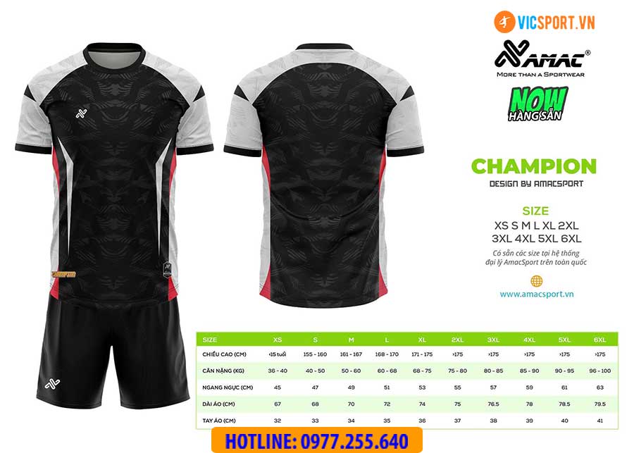 Áo đá banh thiết kế Amac Champion - Hình ảnh 12