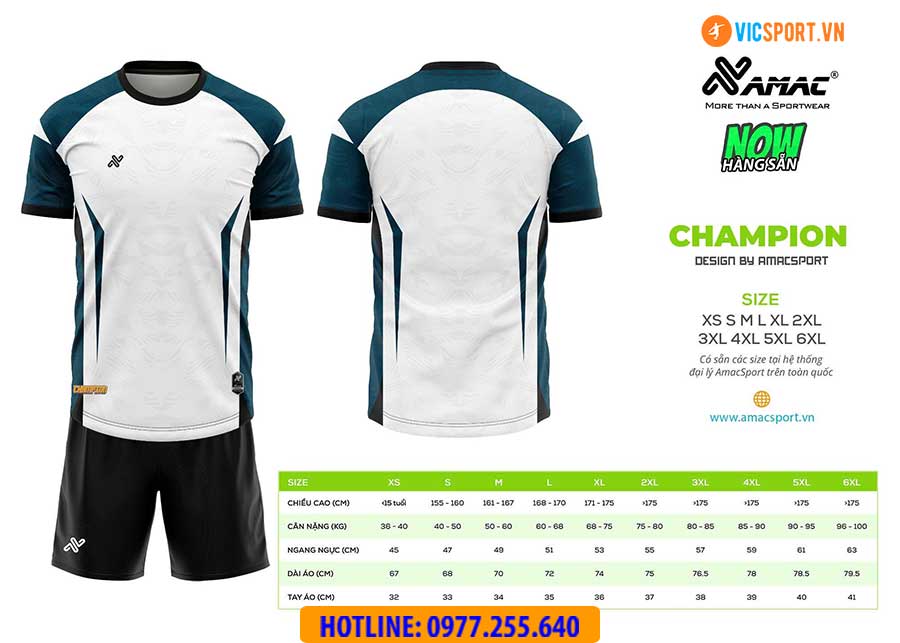 Áo đá banh thiết kế Amac Champion - Hình ảnh 14