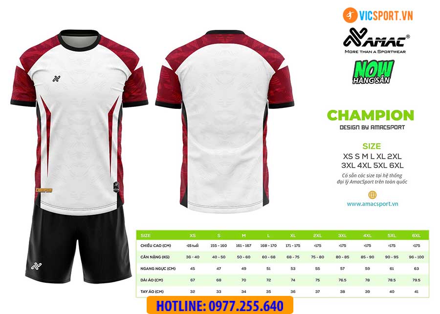 Áo đá banh thiết kế Amac Champion - Hình ảnh 15