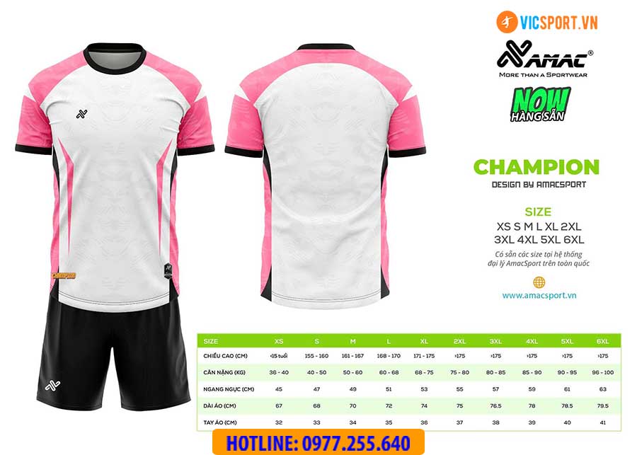Áo đá banh thiết kế Amac Champion - Hình ảnh 16