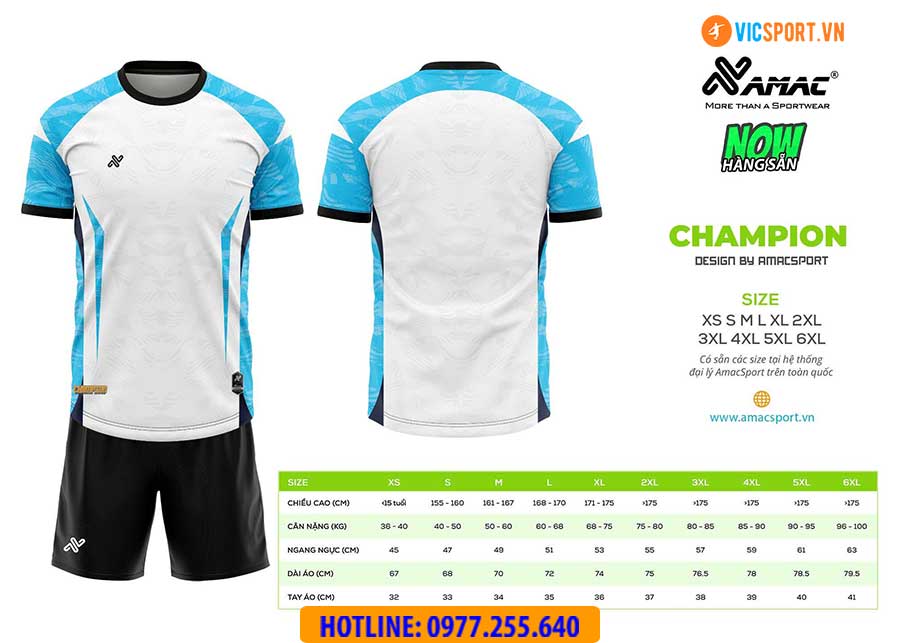 Áo đá banh thiết kế Amac Champion - Hình ảnh 17