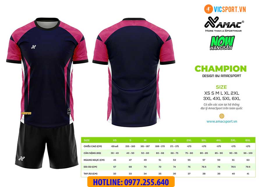 Áo đá banh thiết kế Amac Champion - Hình ảnh 19