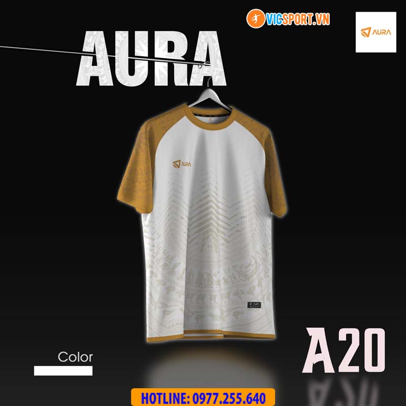 Áo đá banh không logo Aura A20 - Hình ảnh 5
