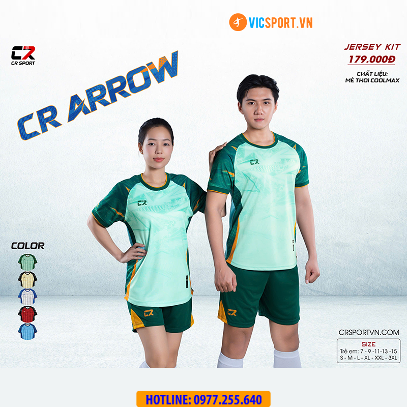 Áo đá banh không logo CR Arrow - Hình ảnh 8