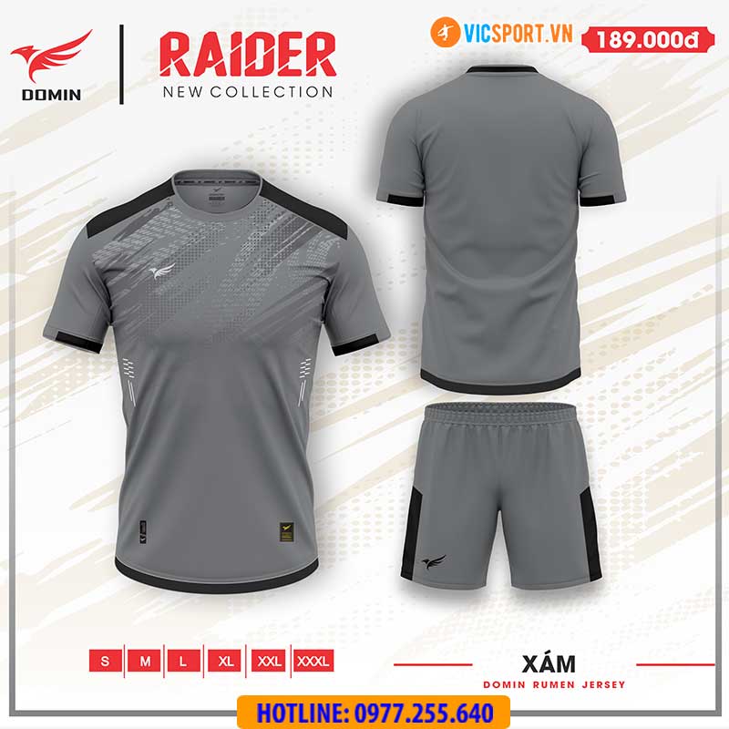 Áo đá banh không logo Domin Raider - Hình ảnh 12